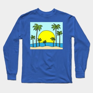 Lonely Island Relaxation Sun Long Sleeve T-Shirt